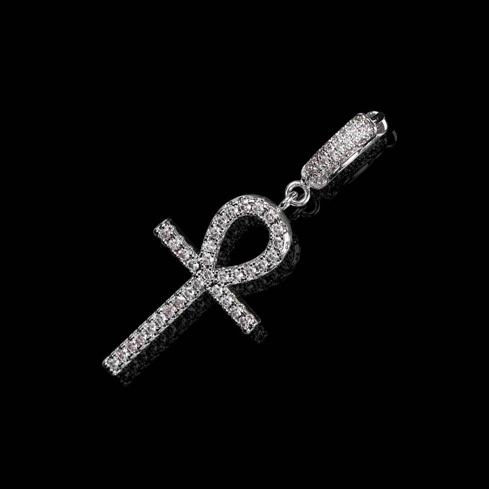 Hip Hop Stud Earrings Ankh Key Personality Cross Earrings